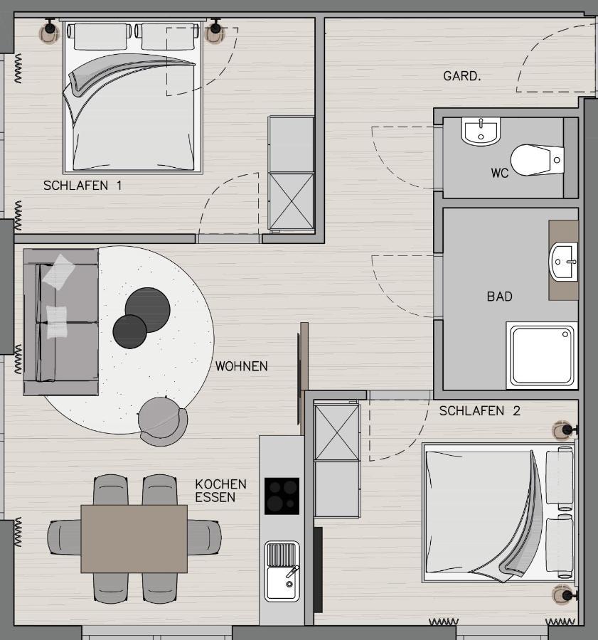 Apartment Streif Lxl 부첸 외부 사진